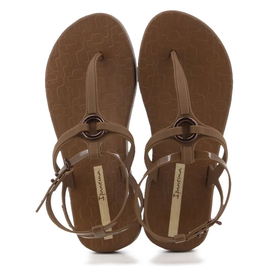 Ipanema Womens Atena Sandal Brown Yellow