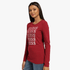 Guess Womens Long Sleeve Tee Red | Guess