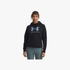 Under Armour Womens Rival Fleece Shimmer Hoody Black | Under Armour
