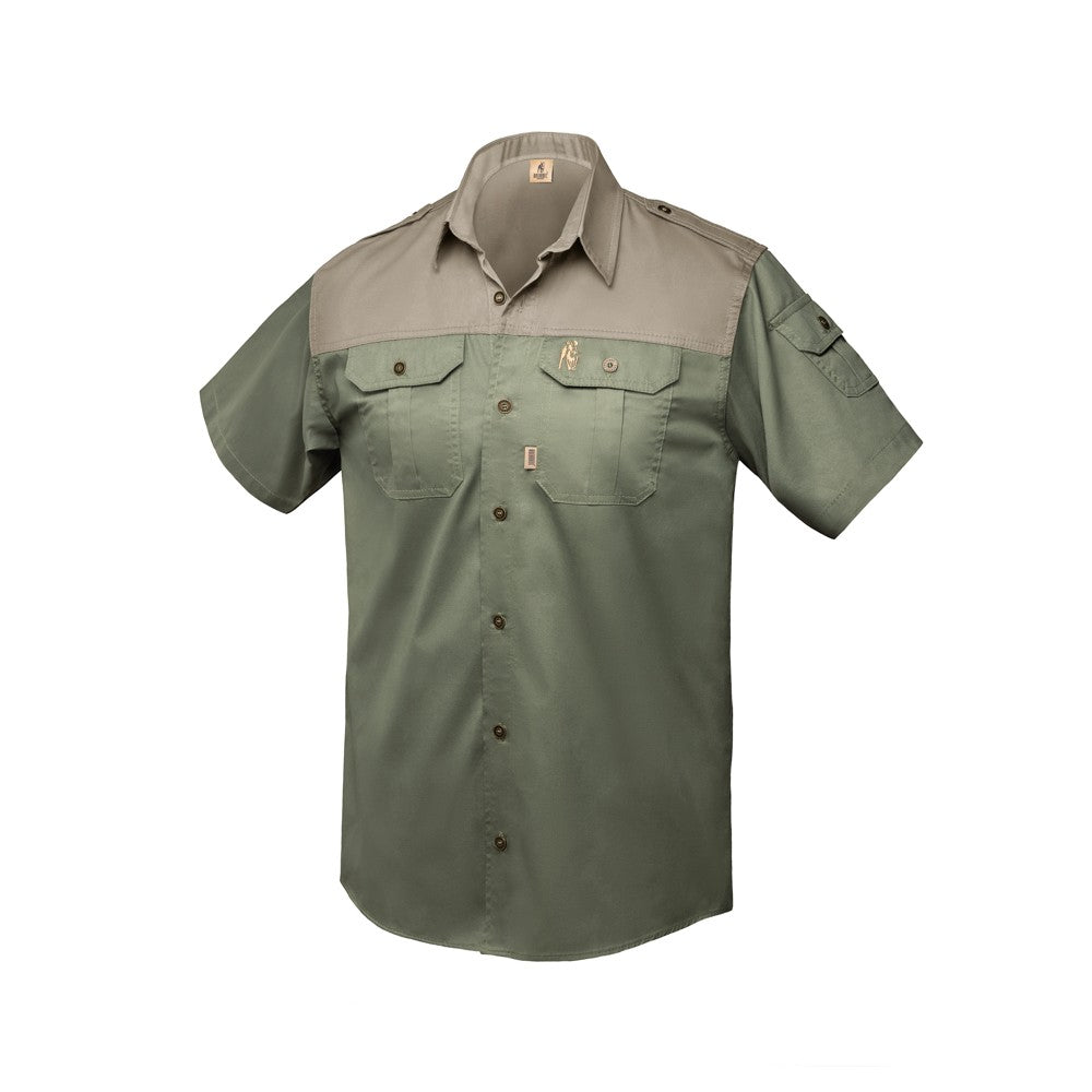 Boerboel Mens Kalahari Shirt Olive Putty