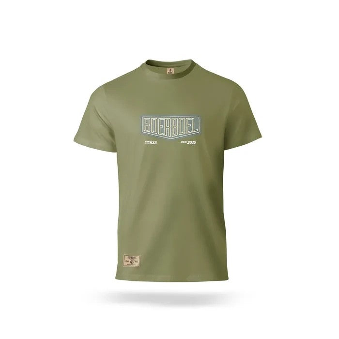 Boerboel Mens Mesh Printed Boerboel Tee Olive