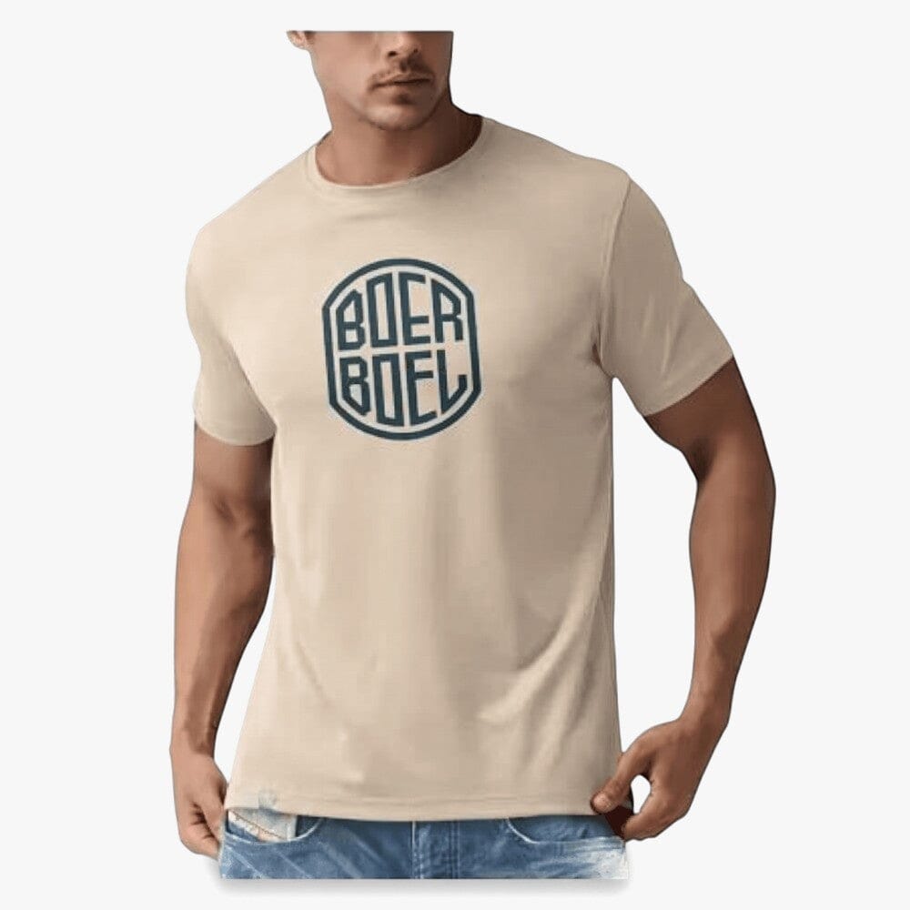 Boerboel Mens Premium Cotton Short Sleeve Tee Stone | Boerboel