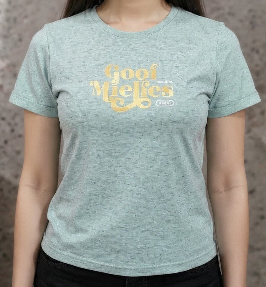 Boerboel Womens Premium Cotton Meilies Short Sleeve Tee Green Melange | Boerboel