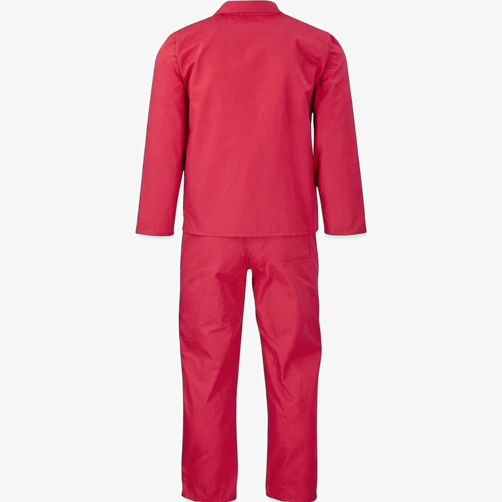 Red Brands Premium two-piece Conti suit, shown from the back, featuring a long-sleeve jacket and matching pants.