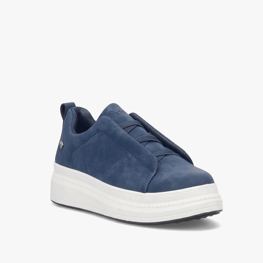 Butterfly Womens Senhora 22 Faux Nubuck Sneaker Navy | Butterfly