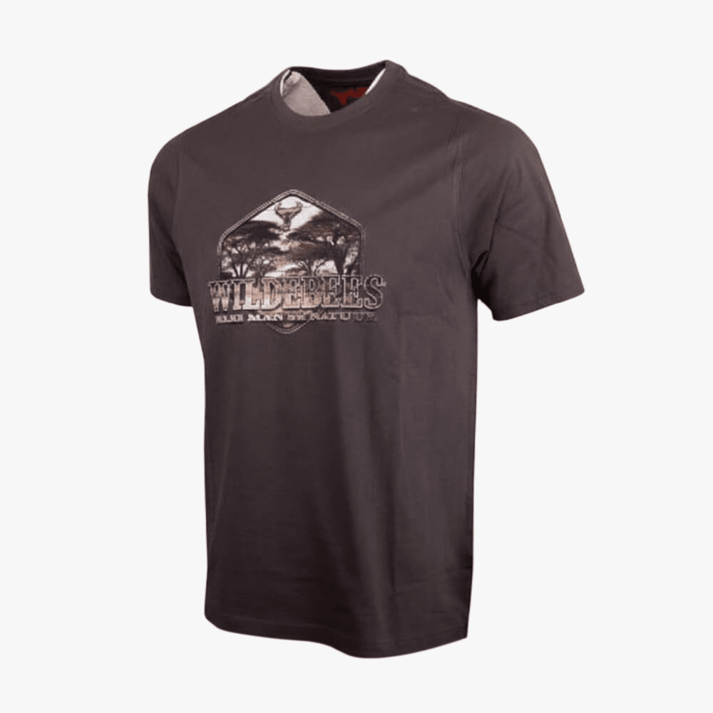 Wildebees Acacia Woodlook Tee Pewter | Wildebees