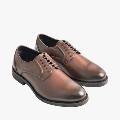 Hush Puppies Mens Maradona Cow Crust Leather Shoe Brown | Hush Puppies