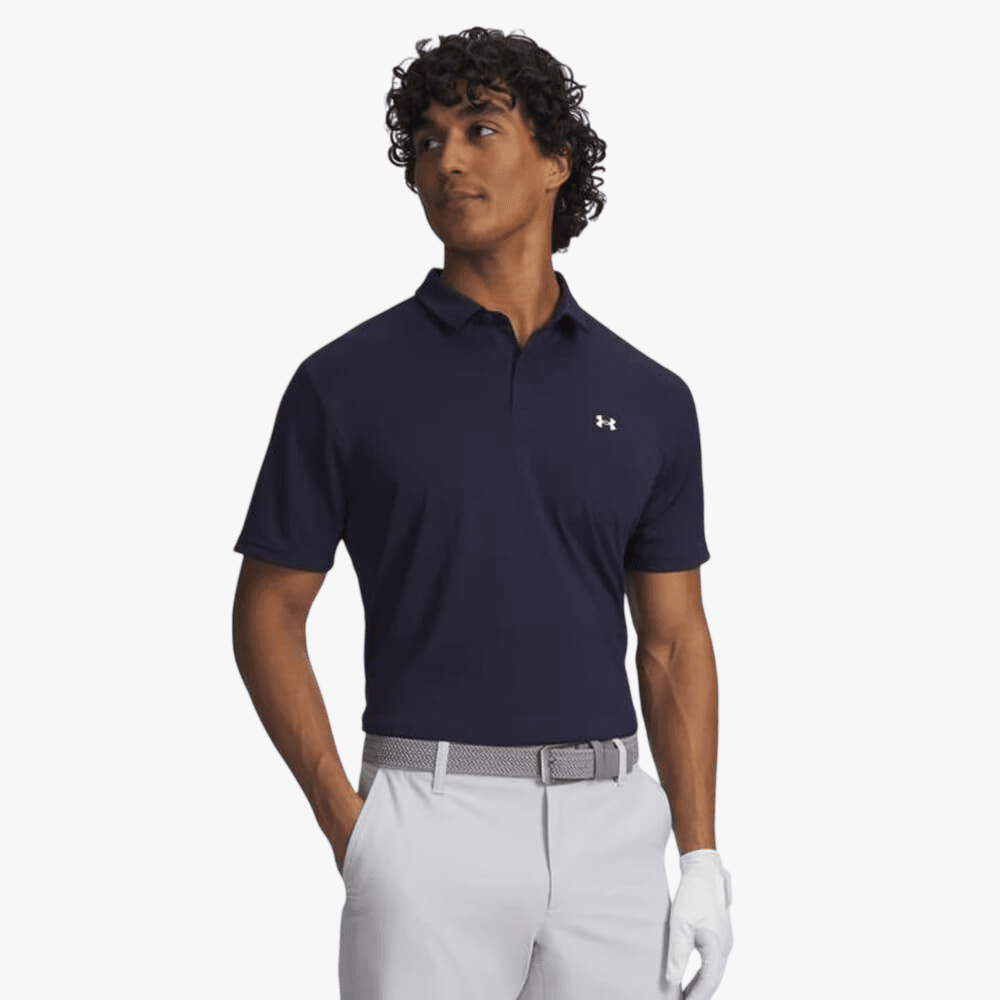 Under Armour Mens T2g Short Sleeve Golfer 410 Navy | Under Armour