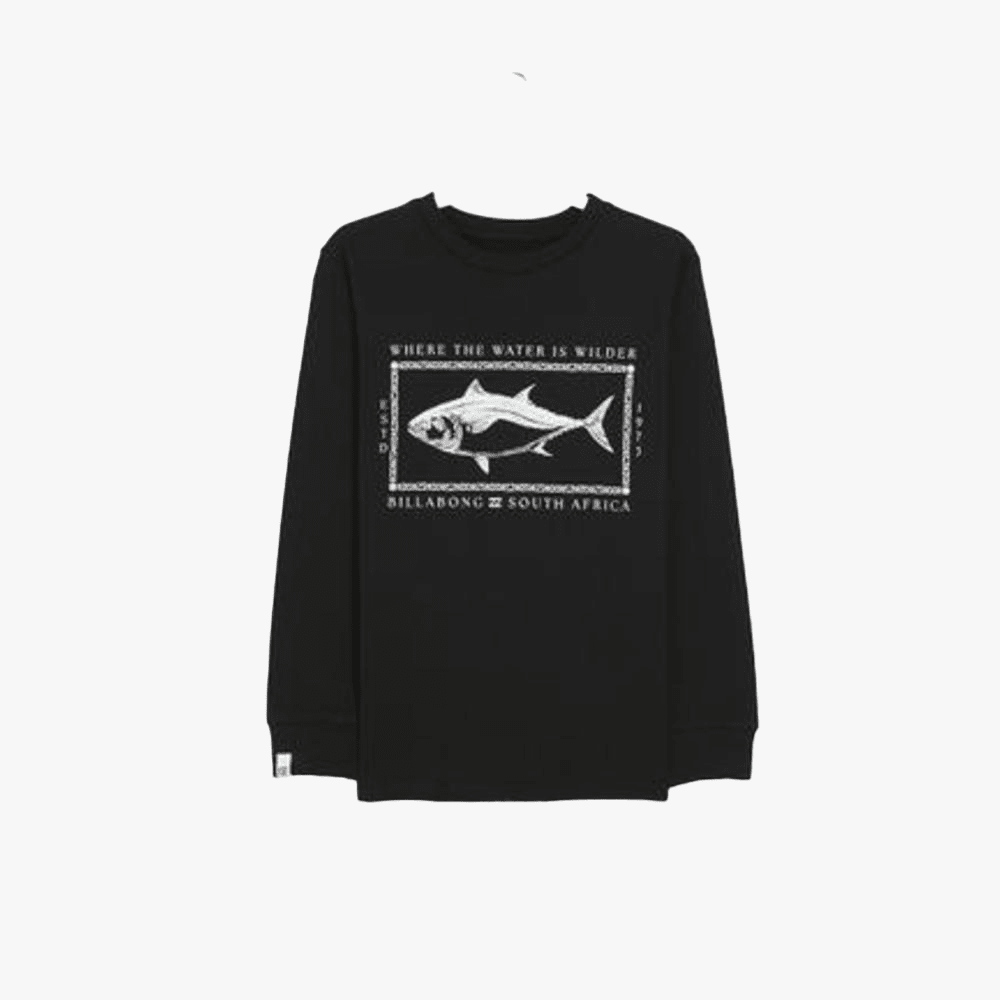 Billabong Boys Pre Boys Wild Sa Waters Long Sleeve Tee Black | Billabong