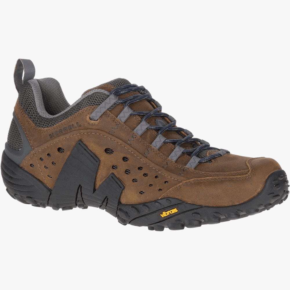 Merrell Mens Intercept Hiking Shoe Dark Earth | Merrell