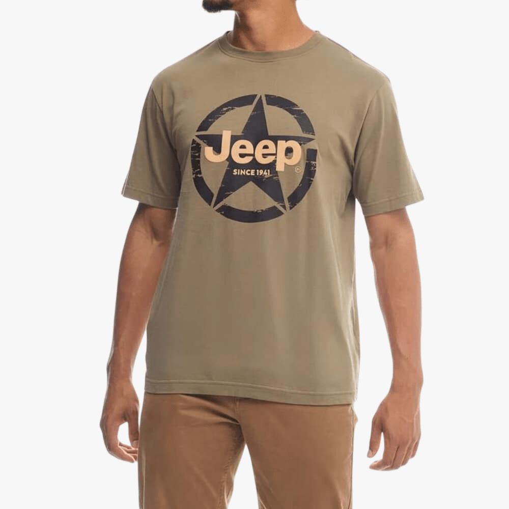 Jeep Mens Fashion Grpahic Tee Olive | Jeep