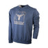 Wildebees Mens Splatter Frame Logo Sweater Mid Blue | Wildebees