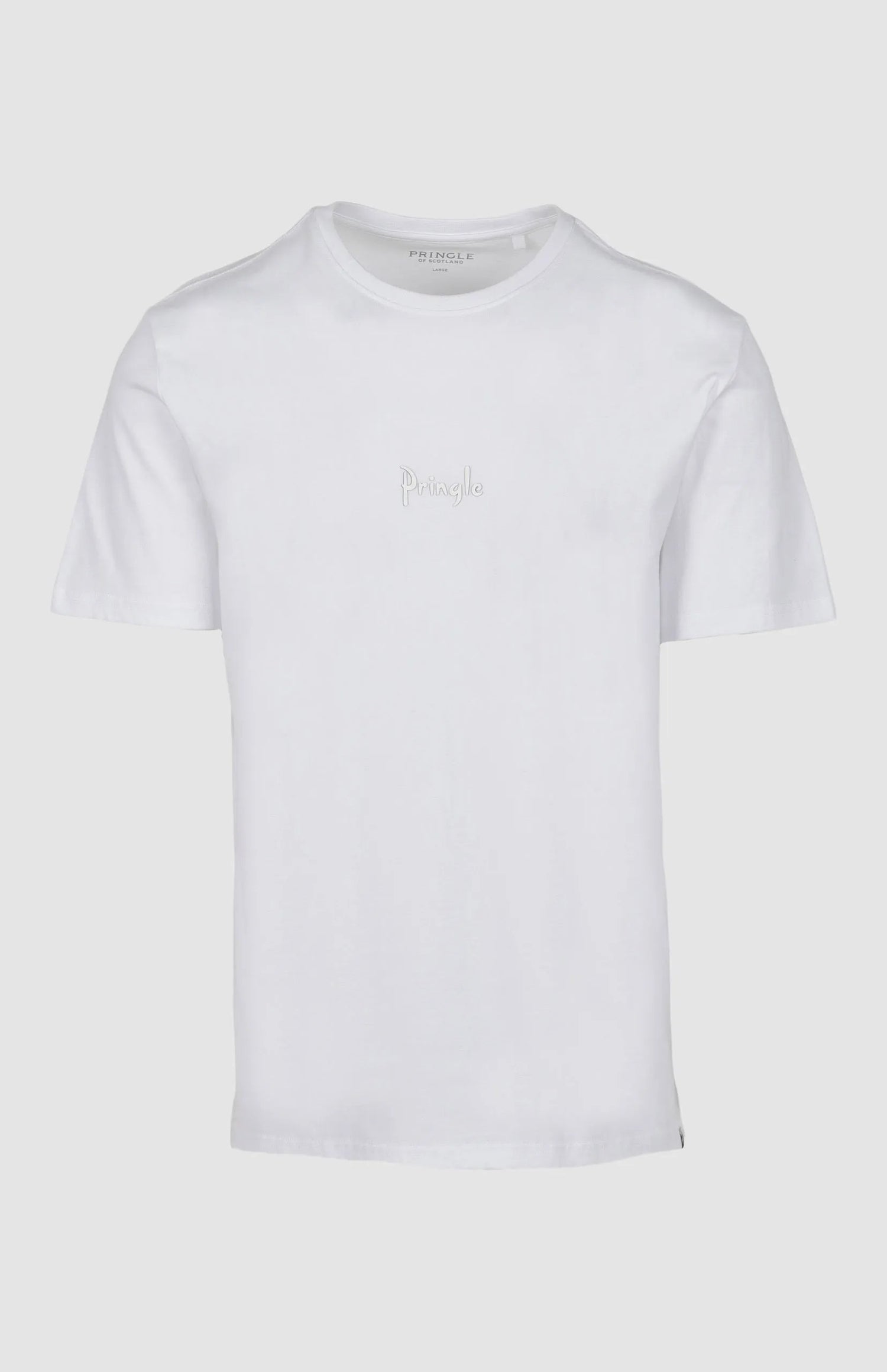Pringle Mens Henry Raised Printed Tee White