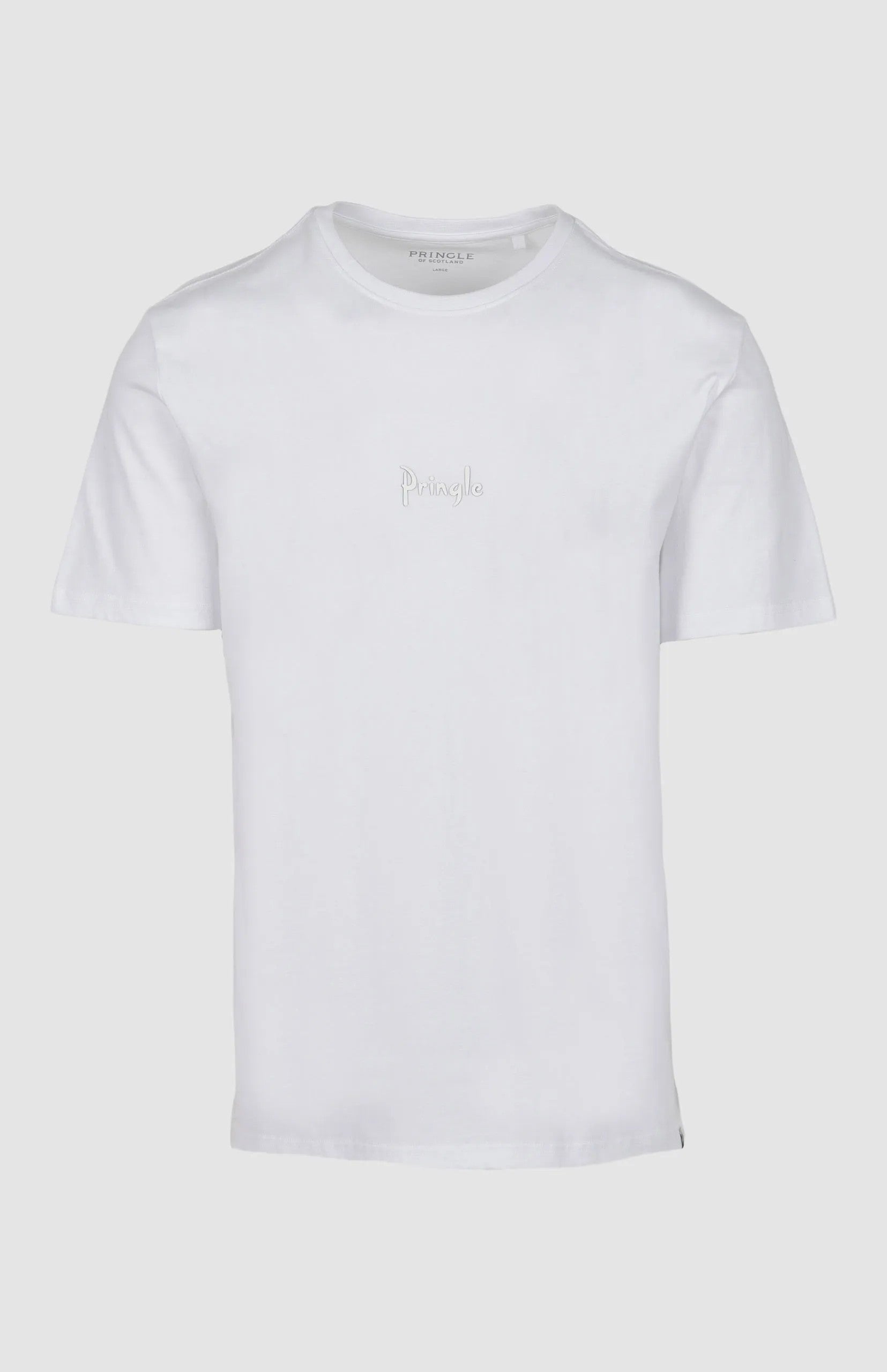 Pringle Mens Henry Raised Printed Tee White