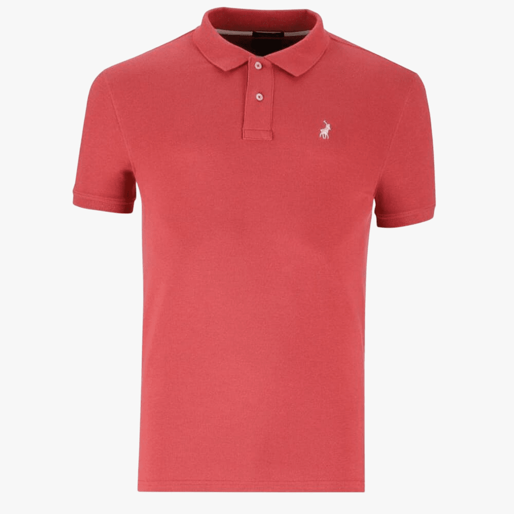 Polo Mens Pique Short Sleeve Golfer Dark Pink | Polo