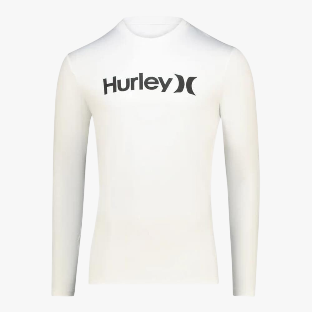 Hurley Oao Quickdry Rashgurd Long Sleeve White | Hurley