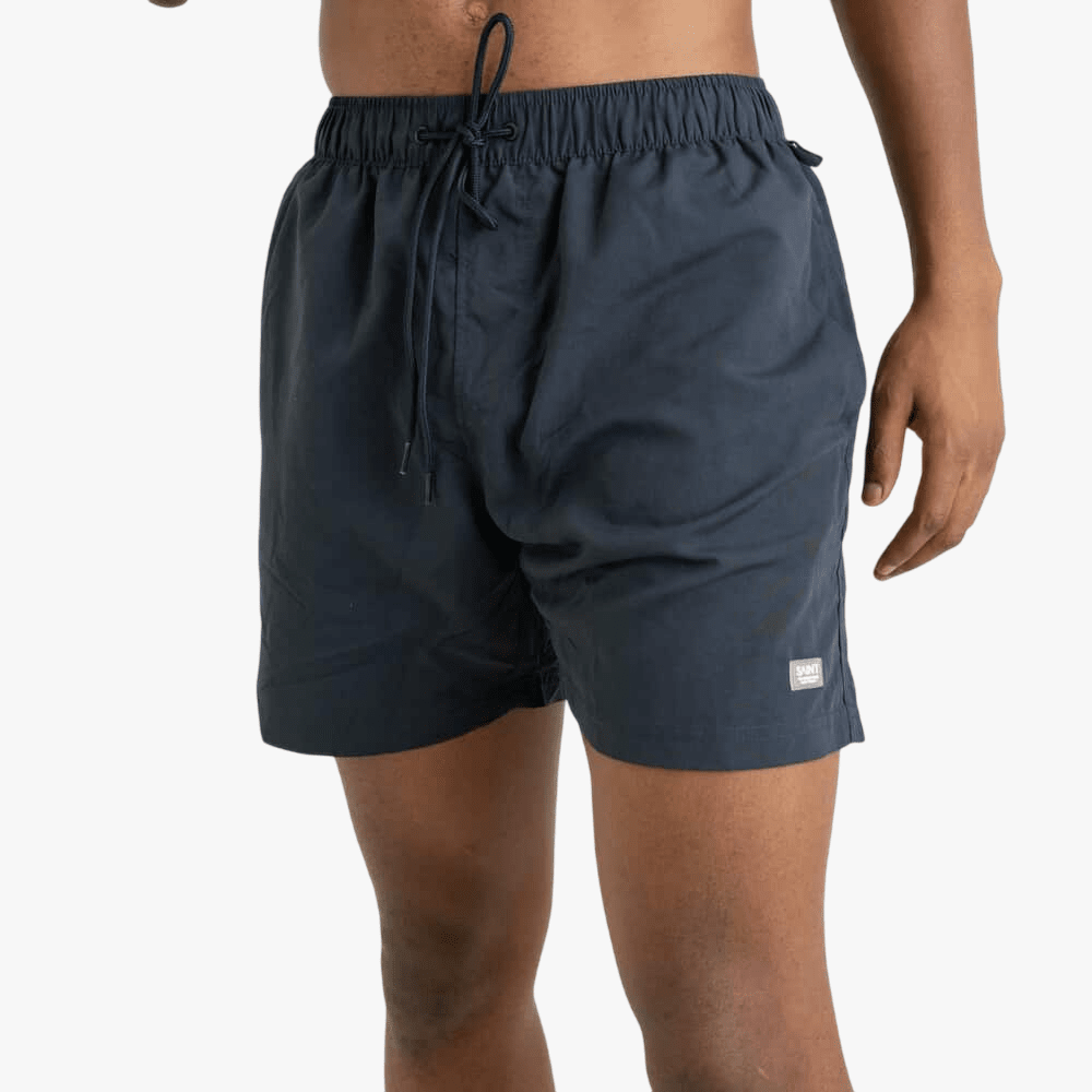 Saint And Summer Seth Plain Board Shorts Navy | Sain And Summer