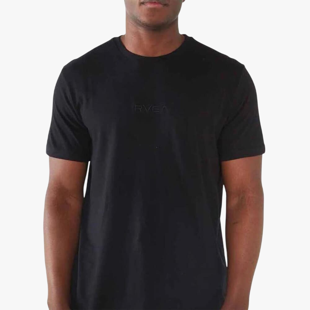 Rvca Mens Small Rvca Short Sleeve Tee Pirate Black