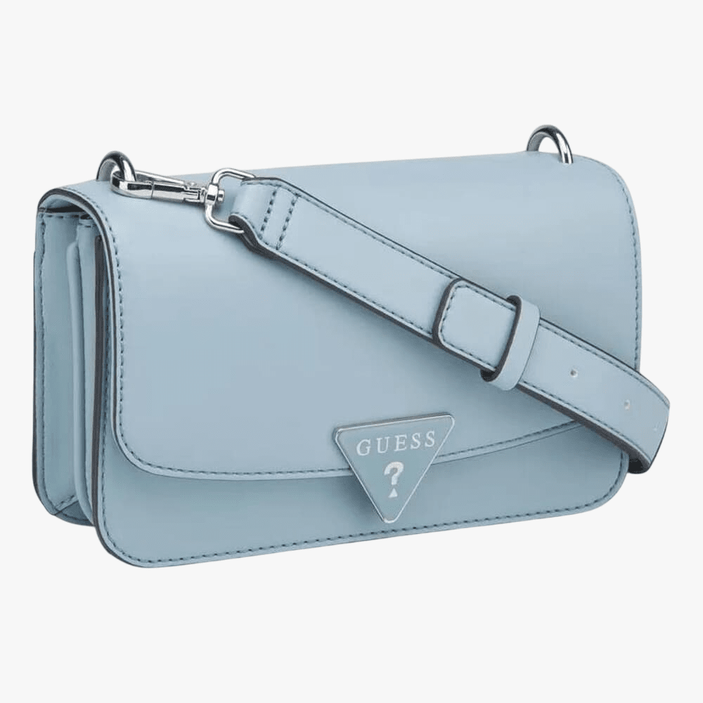Guess Esmeray Flapover Crossbody Handbag Moonstone Blue | Guess