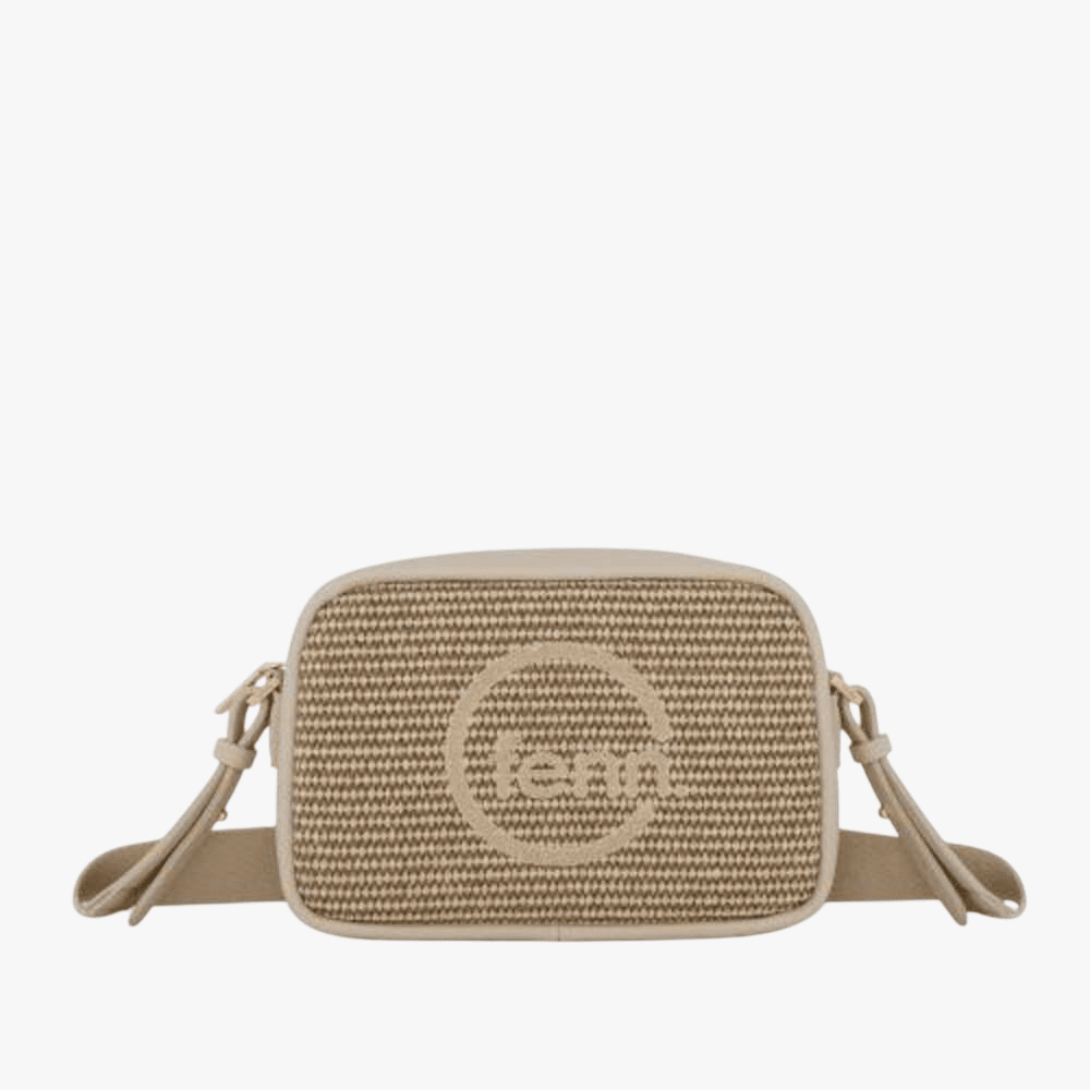 Fenn Weave Crossbody Warm Brown Gold | Fenn