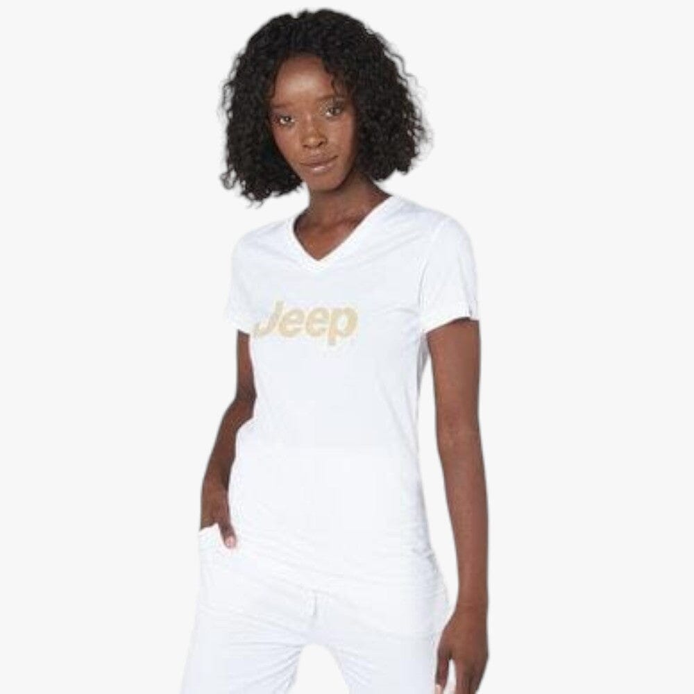 Jeep Ladies Graphic Short Sleeve Tee White | Jeep