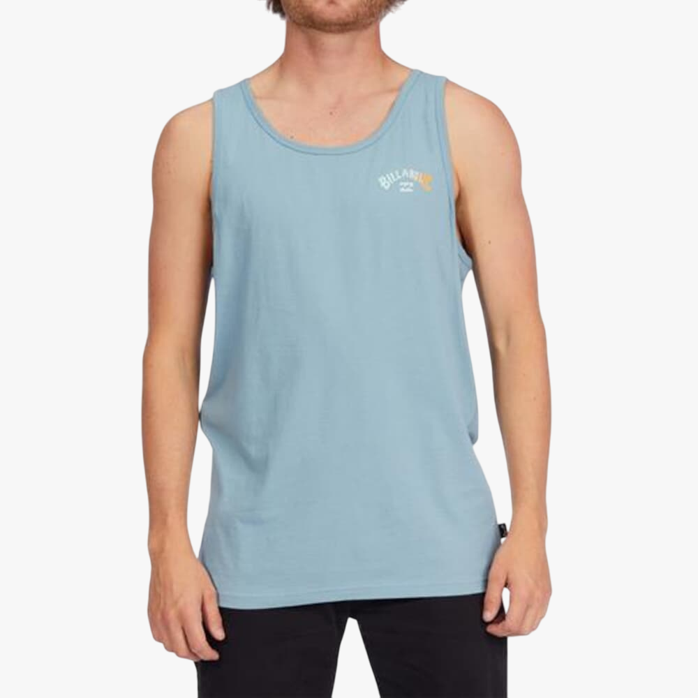 Billabong Mens Arch Wave Tank Washed Blue