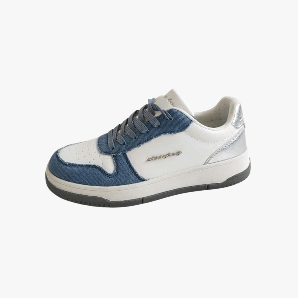 Sissy Boy Womens Denim Silver Sneaker | Sissy Boy