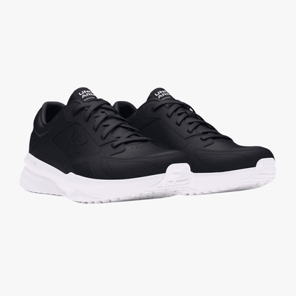 Under Armour Mens Edge Leather Sneaker Black | Under Armour