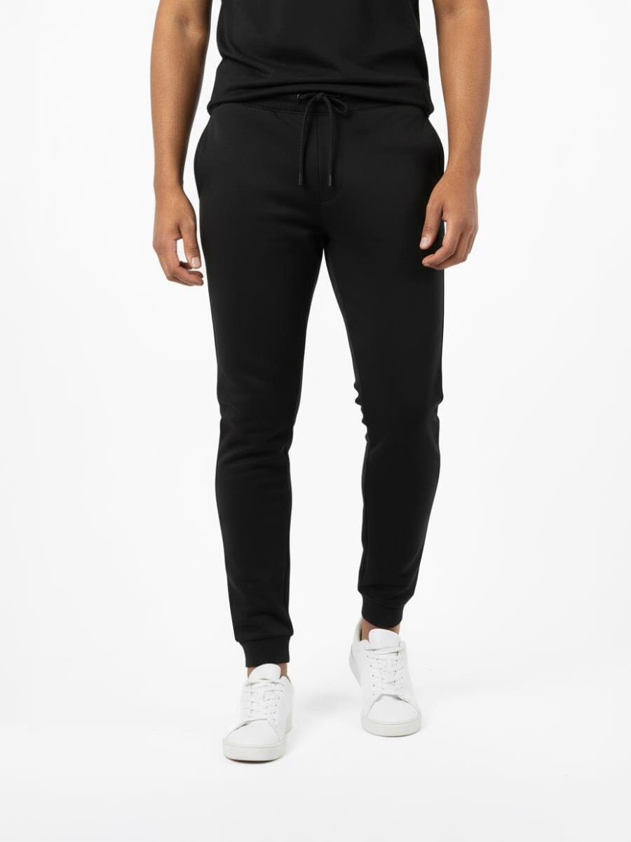 Polo Mens Essential Fleeve Jogger Black | Polo