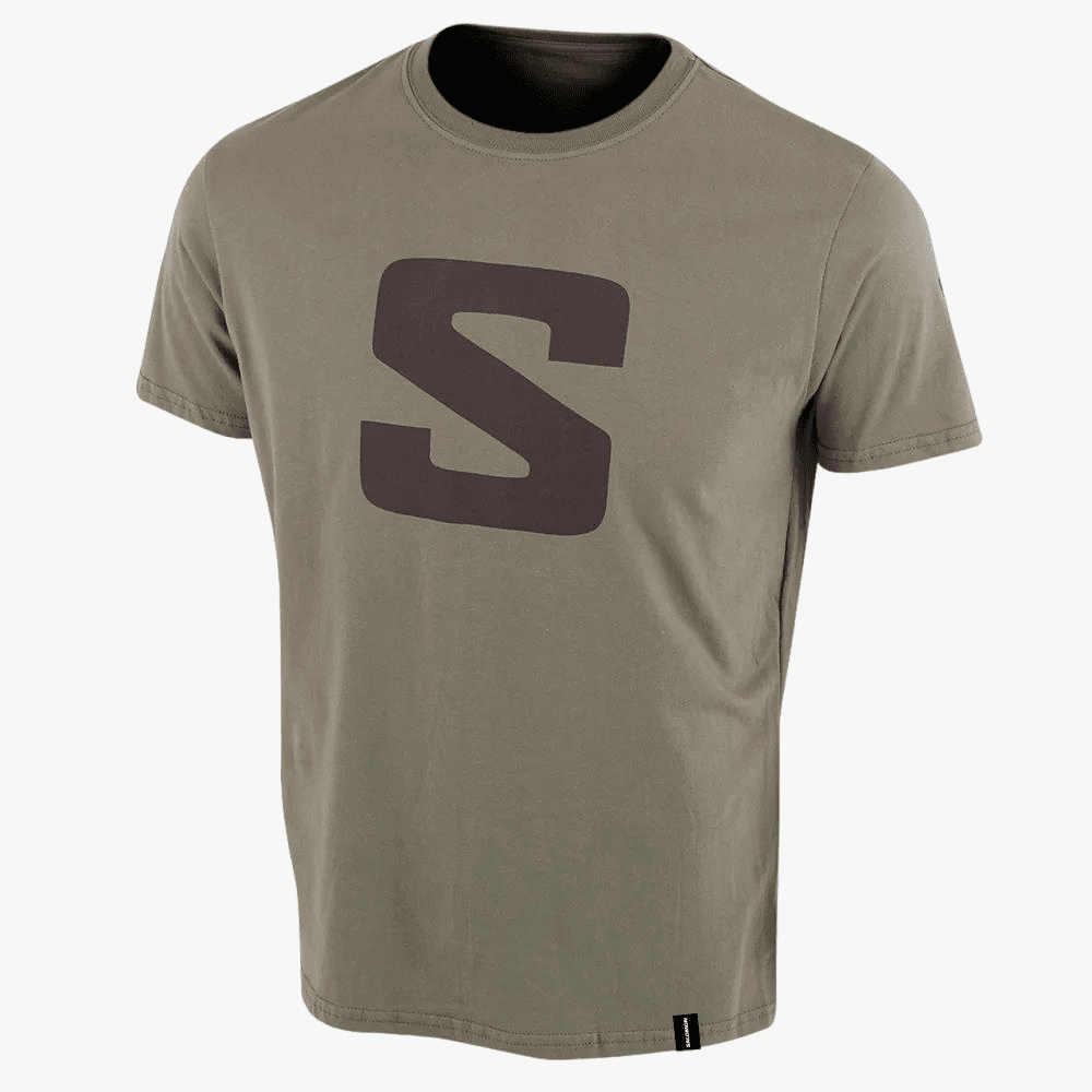Salomon Mens Core Form Short Sleeve Tee Deep Lichen Green | Salomon