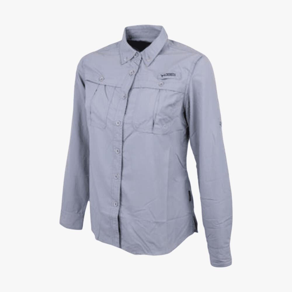 Wildebees Womens Tech Ntlon Long Sleeve Shirt Cloud | Wildebees