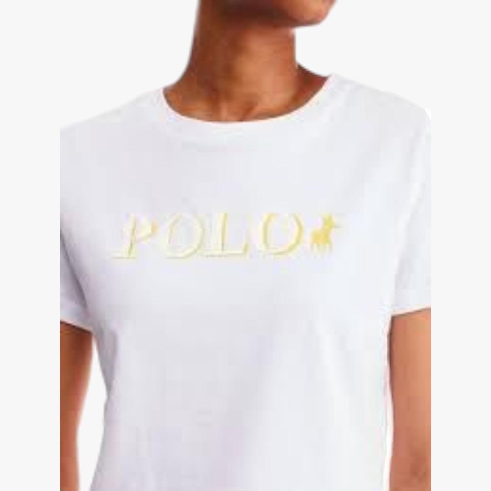 Polo Womens Slim Logo Short Sleeve Tee White Polo