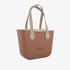 Fenn Petite Tan Handbag P35 Inner Gold Zip H2 Lt Stone Handle | Fenn