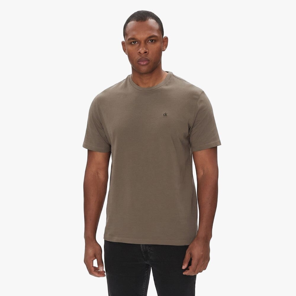 Calvin Klein Mens Classic Badge Tee Brown | Calvin Klein