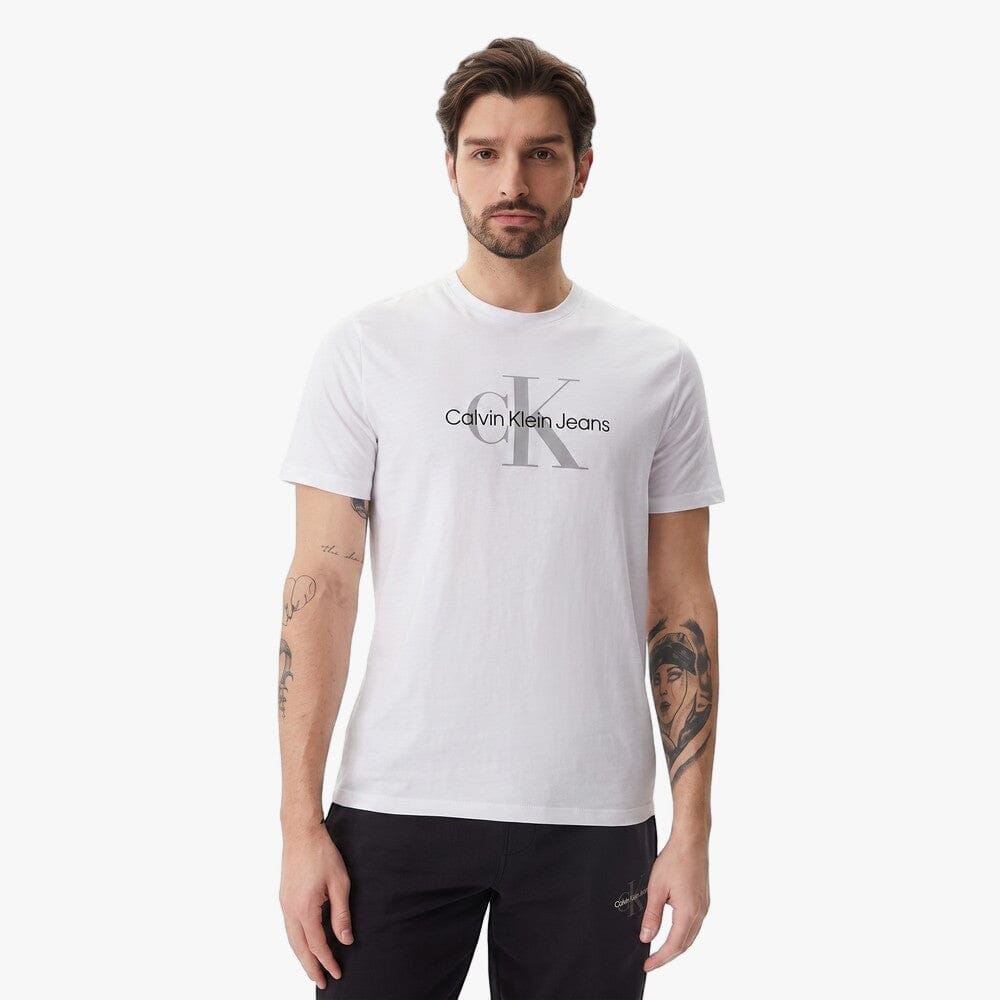 Calvin Klein Mens Monologue Tee White | Calvin Klein