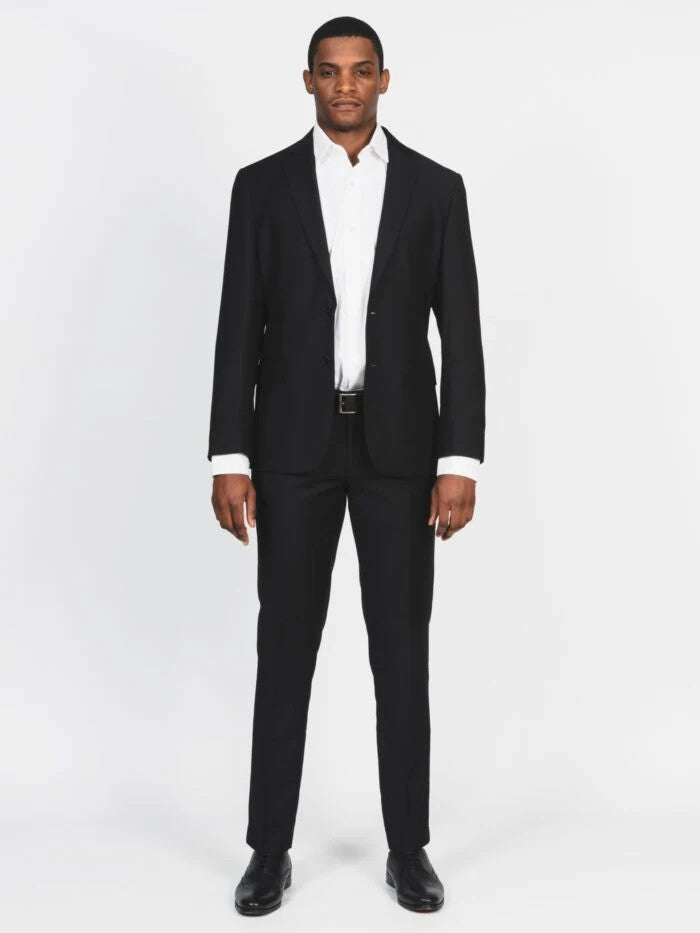 Carducci Mens Tailored Giovanni Suit Black
