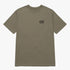 Caterpillar Mens Small Logo Short Sleeve Tee Dusty Olive Washed Black | Caterpillar