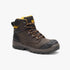 Caterpillar Mens Striver Xl 6 inch S3 Fo Sc Lg Hro Sr brown leather work boot, side view.