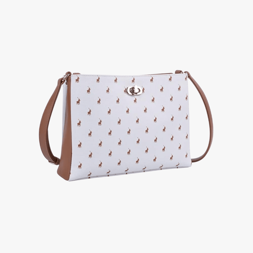 Polo Iconic Multi Tote Compartment Sling White | Polo