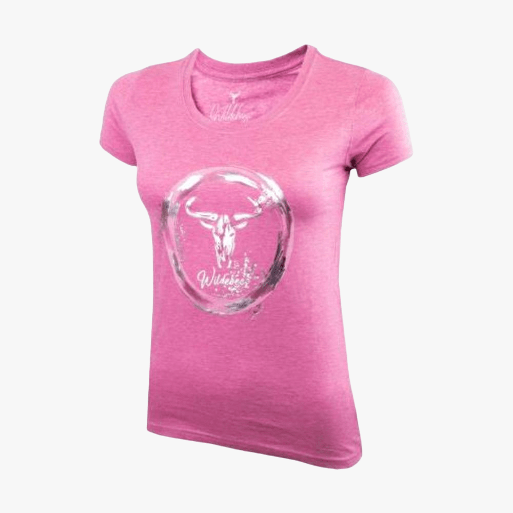 Wildebees Womens Splatter Circle Short Sleeve Tee Primrose | Wildebees