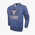 Wildebees Mens Concrete Crew Splatter Crew Sweater Mid Blue Melange | Wildebees