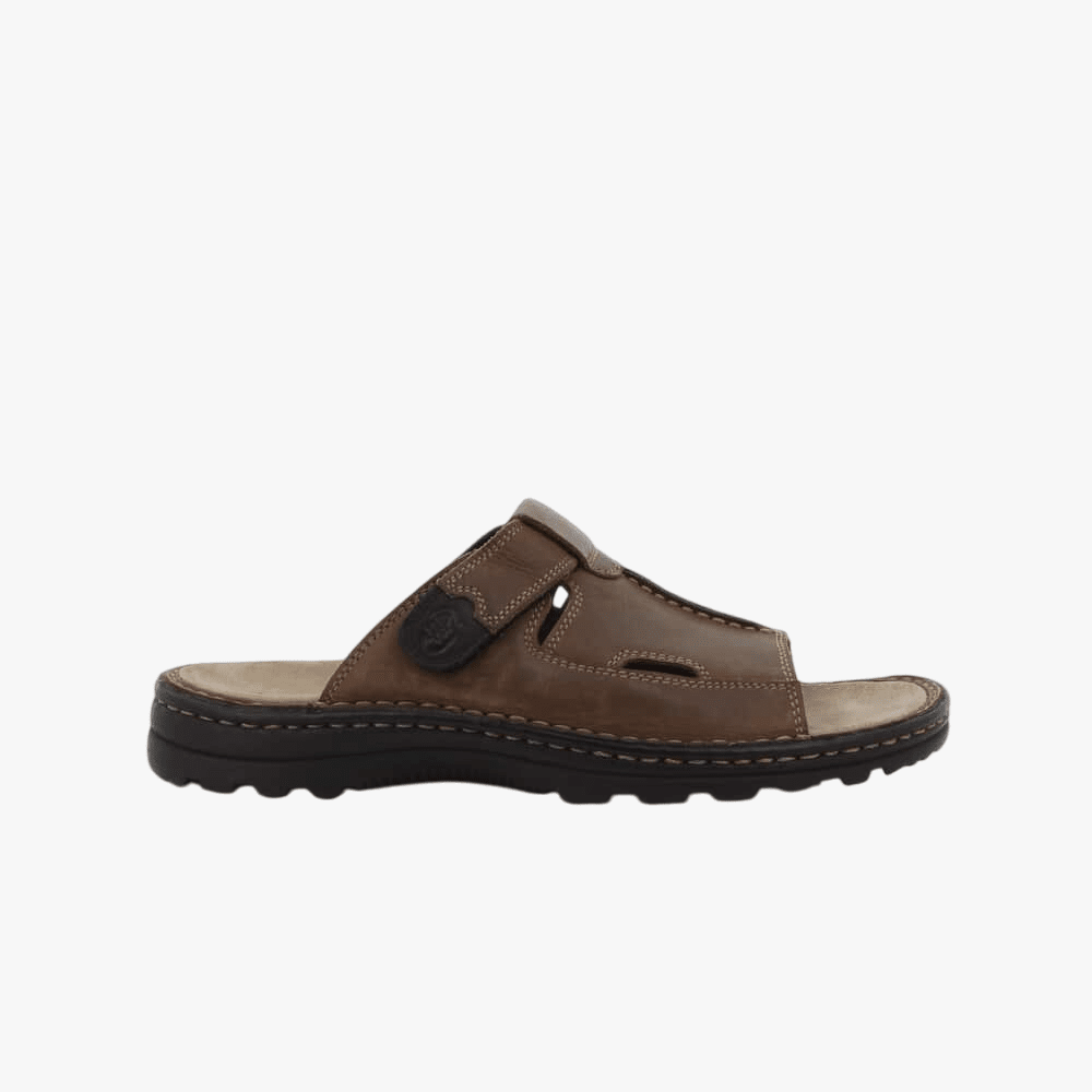 Hush Puppies Mens Big Daddy Sandal Brown Horse Leather | Hush Puppies