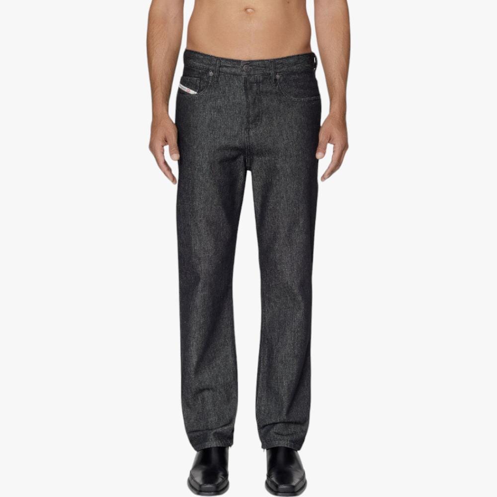 Diesel Mens 2020 D Viker Reg Fit Mid Waist Straight Leg Pantalon Jeans Black | Diesel