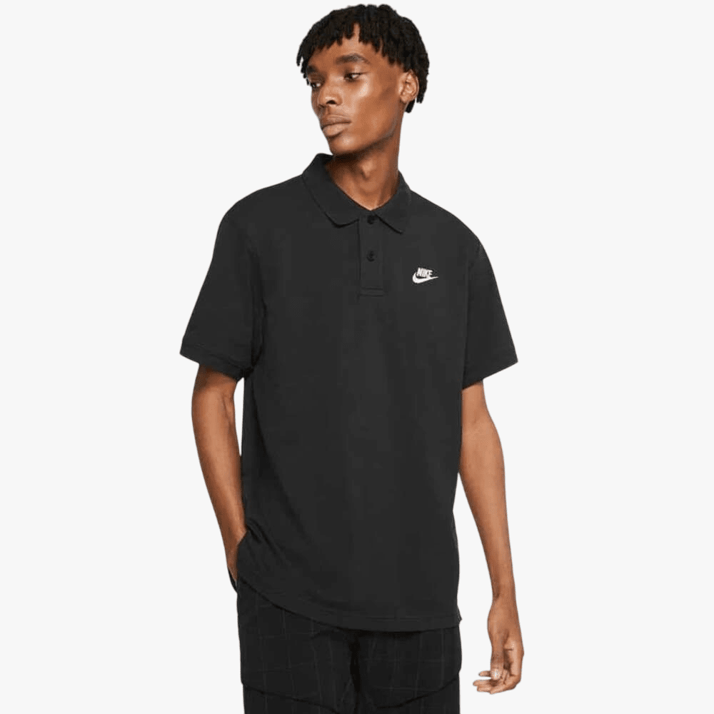 Nike Mens Short Sleeve Pique Golfer Black | Nike