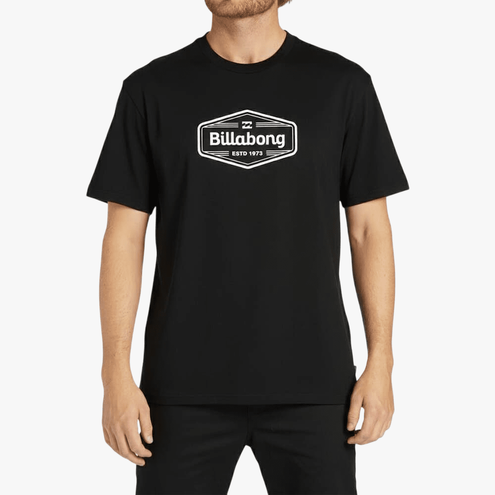 Billabong Mens Trademark Short Sleeve Tee Black | Billabong