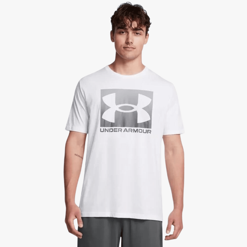 Under Armour Mens Boxed Sports Updated Short Sleeve Tee 100 White | Under Armour