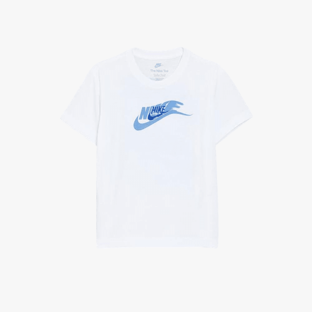 Nike Boys Nkb On The Move Basic Short Sleeve Tee White
