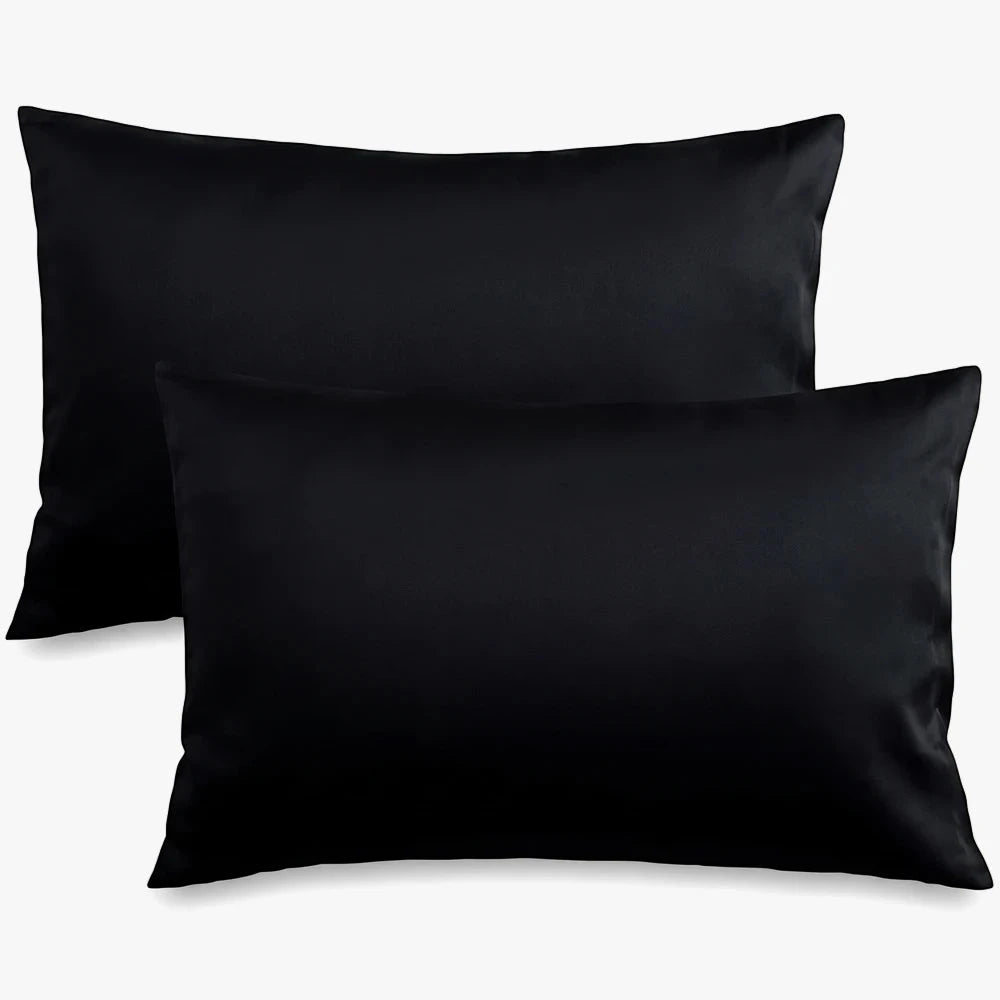 Cotton Co 4Oo Thread Standard 45X70 Pillow Case 2 Pack Black | Cotton Co