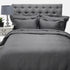 Cotton Co Oxford 400 Thread Super King Flat Sheet 270X300 Black | Cotton Co