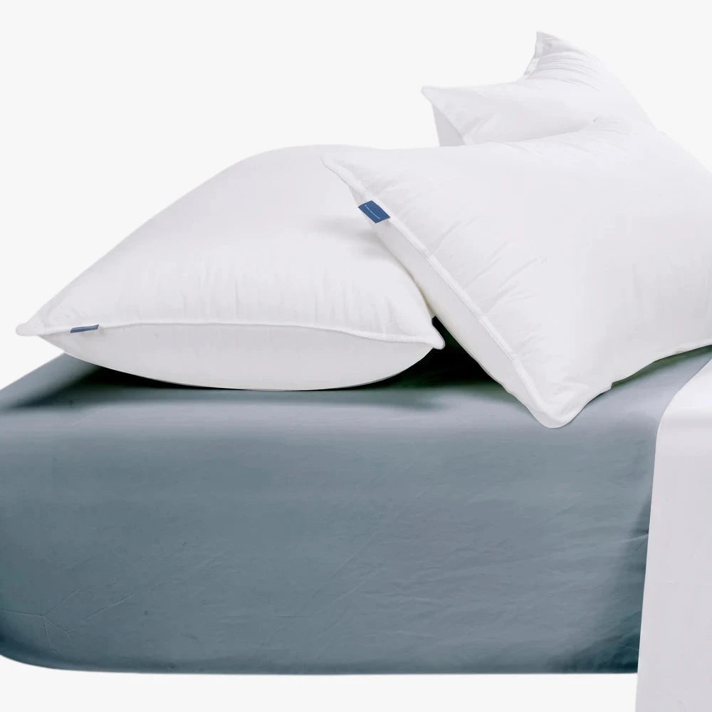 Cotton Co 400 Thread Queen Extra Fitted Sheet 152X200+40 Duck Egg | Cotton Co